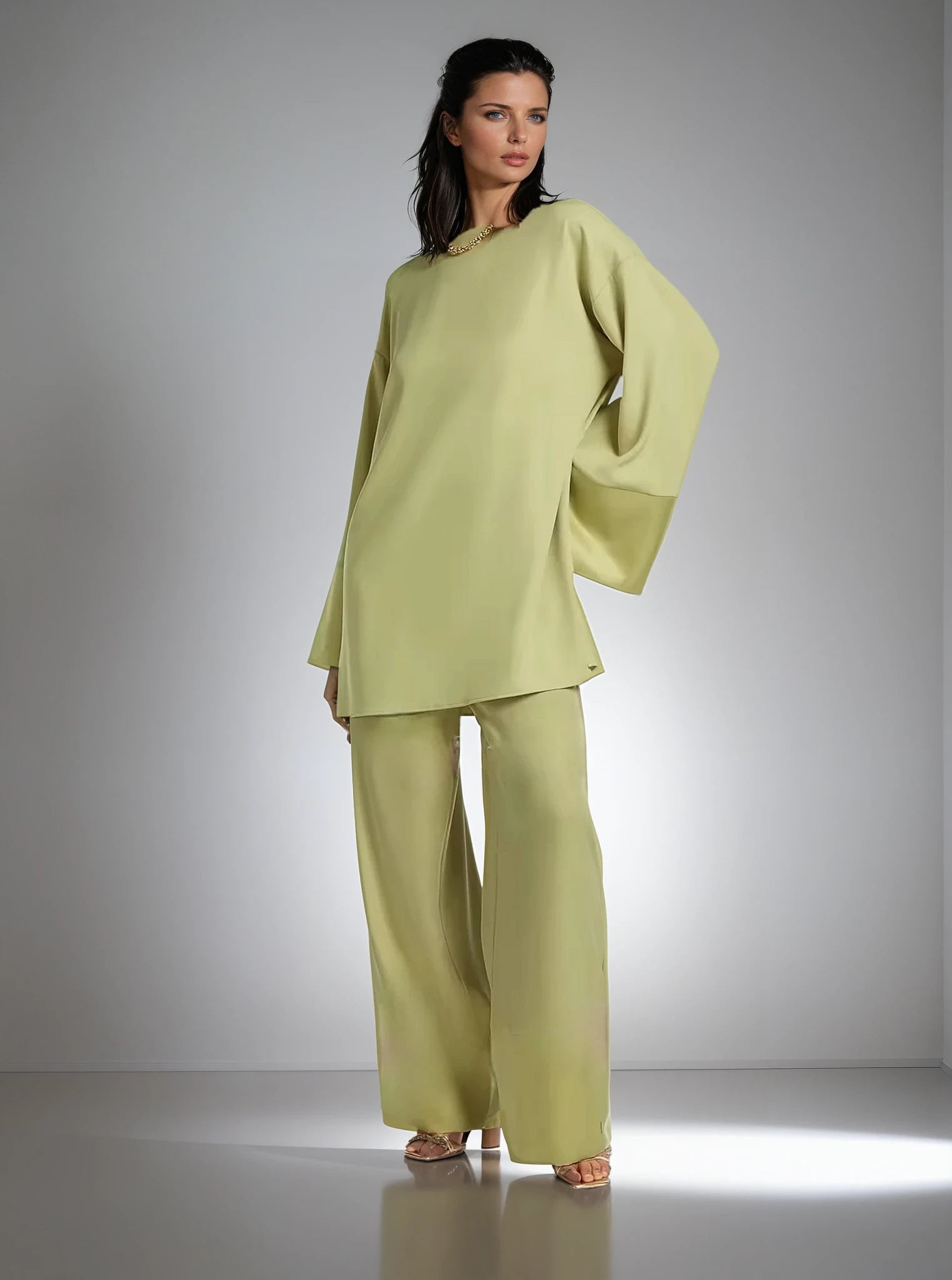 Twinset Dames – Pistache – Tuniek & Broek