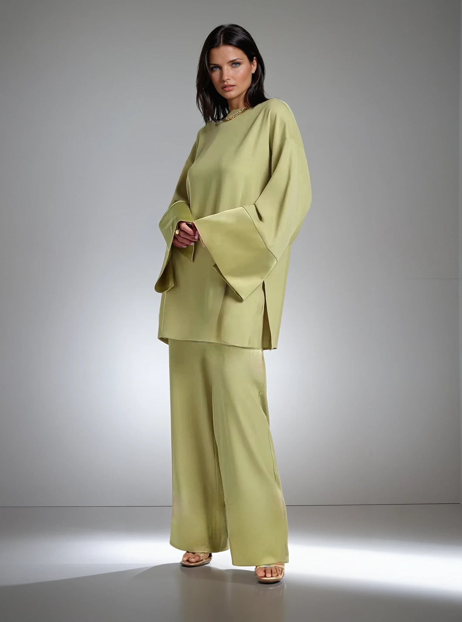 Twinset Dames – Pistache – Tuniek & Broek